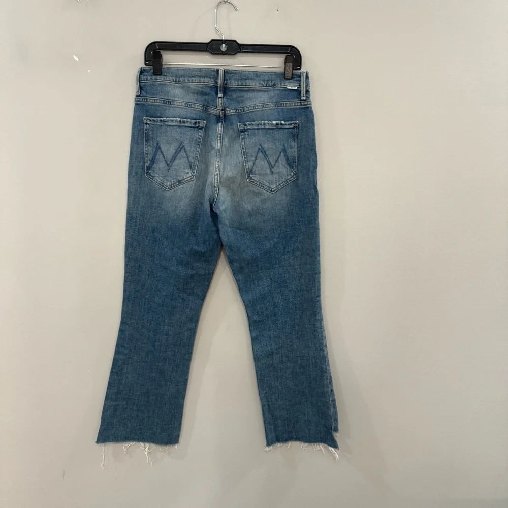 Mother Jeans The Insider Crop Step Fray in Scenic Route